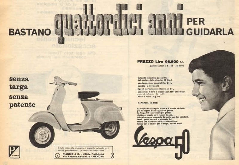 29 marzo 1946. La Piaggio presenta sul mercato la Vespa - da profilo FB di Licusati Live